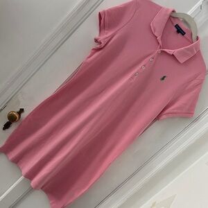 Ralph Lauren Pink Polo Dress with Green Logo